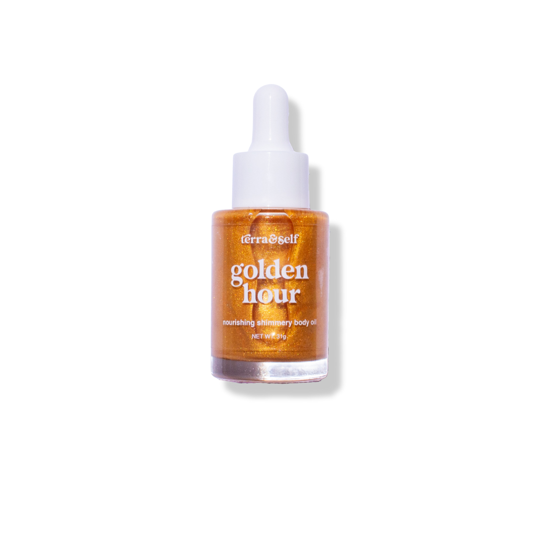 Mini Golden Hour Body Glow Oil with Argan & Green Tea
