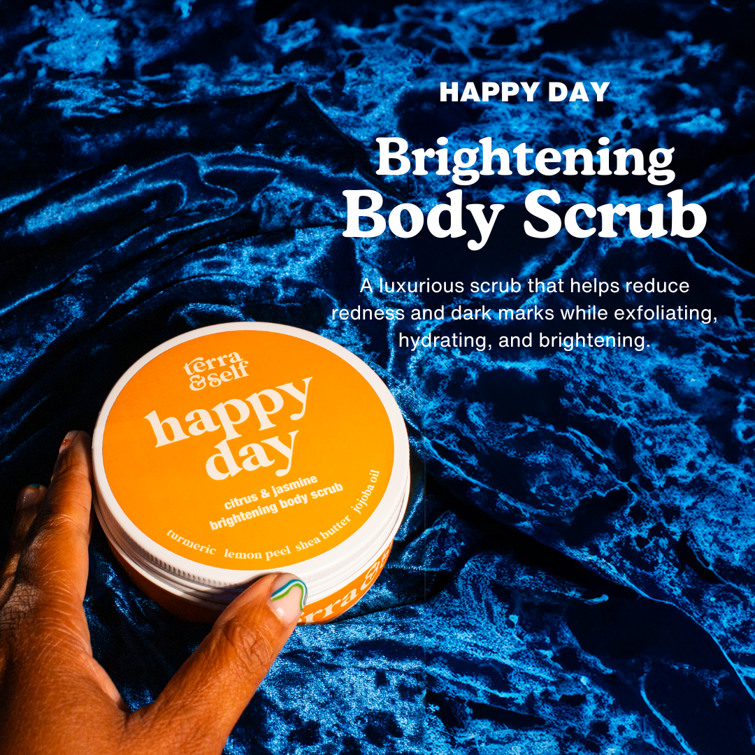 Happy Day Brightening Body Scrub with Niacinamide & Turmeric