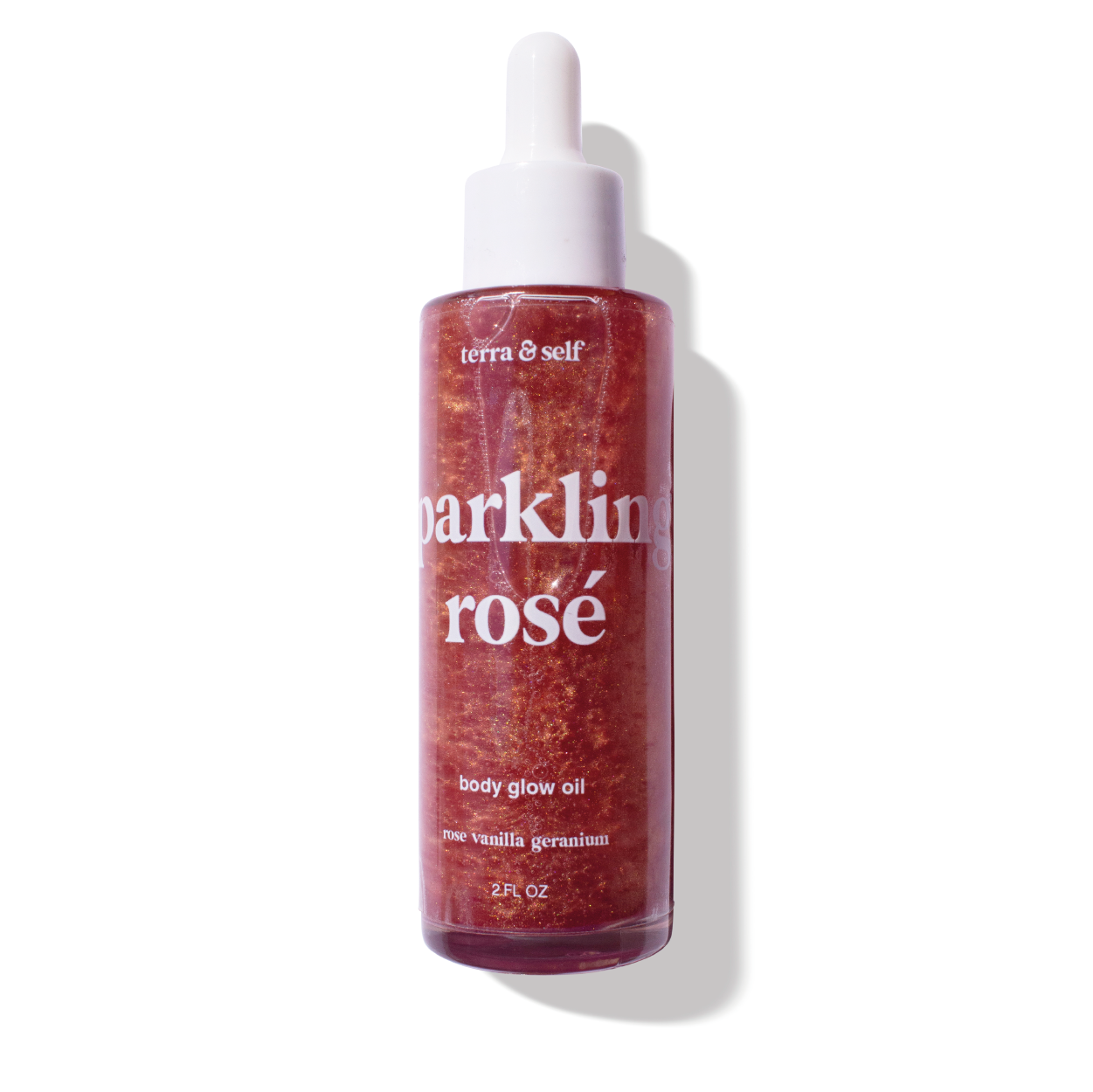 Sparkling Rosé Body Glow Oil with Argan & Green Tea