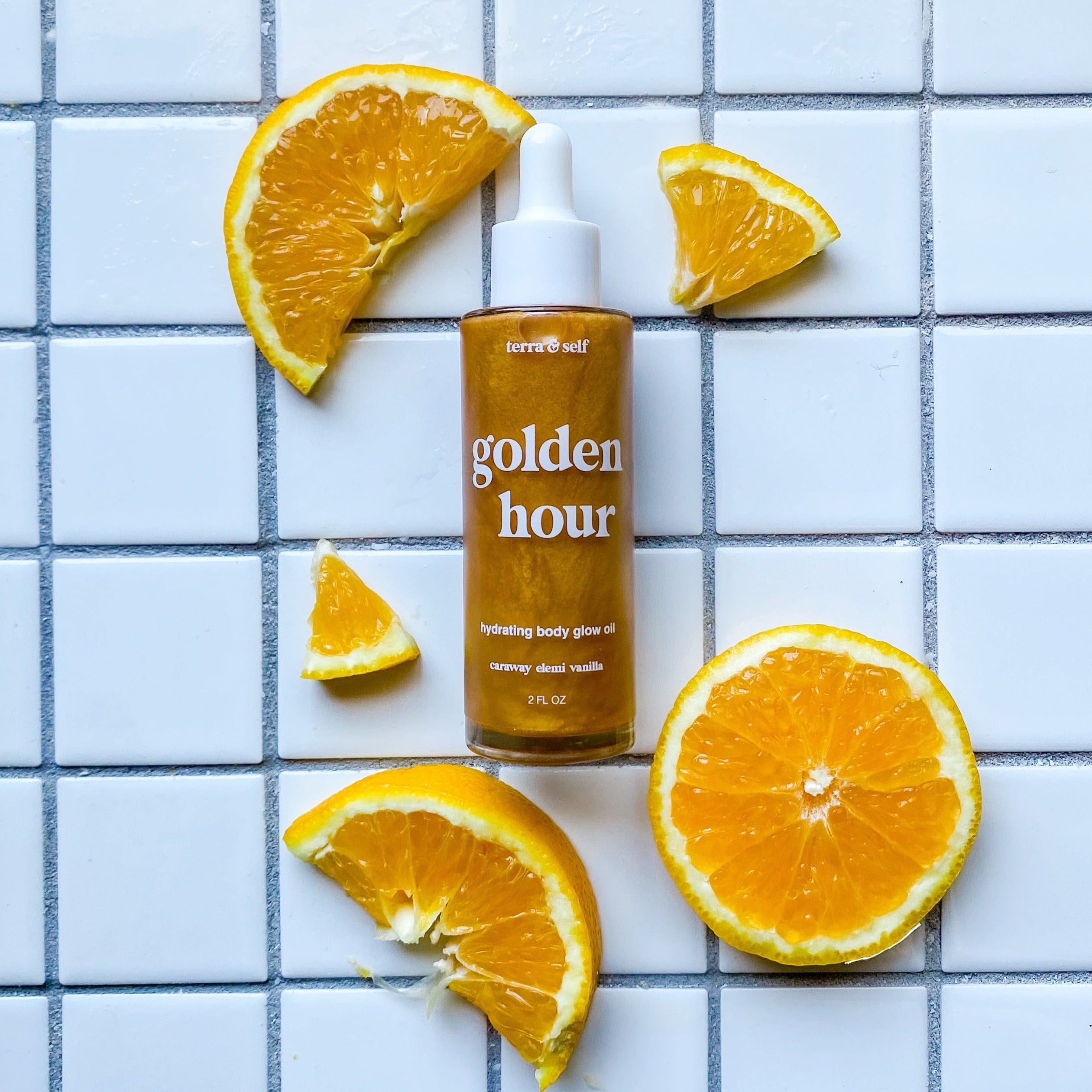 Golden Hour Body Glow Oil with Argan & Green Tea