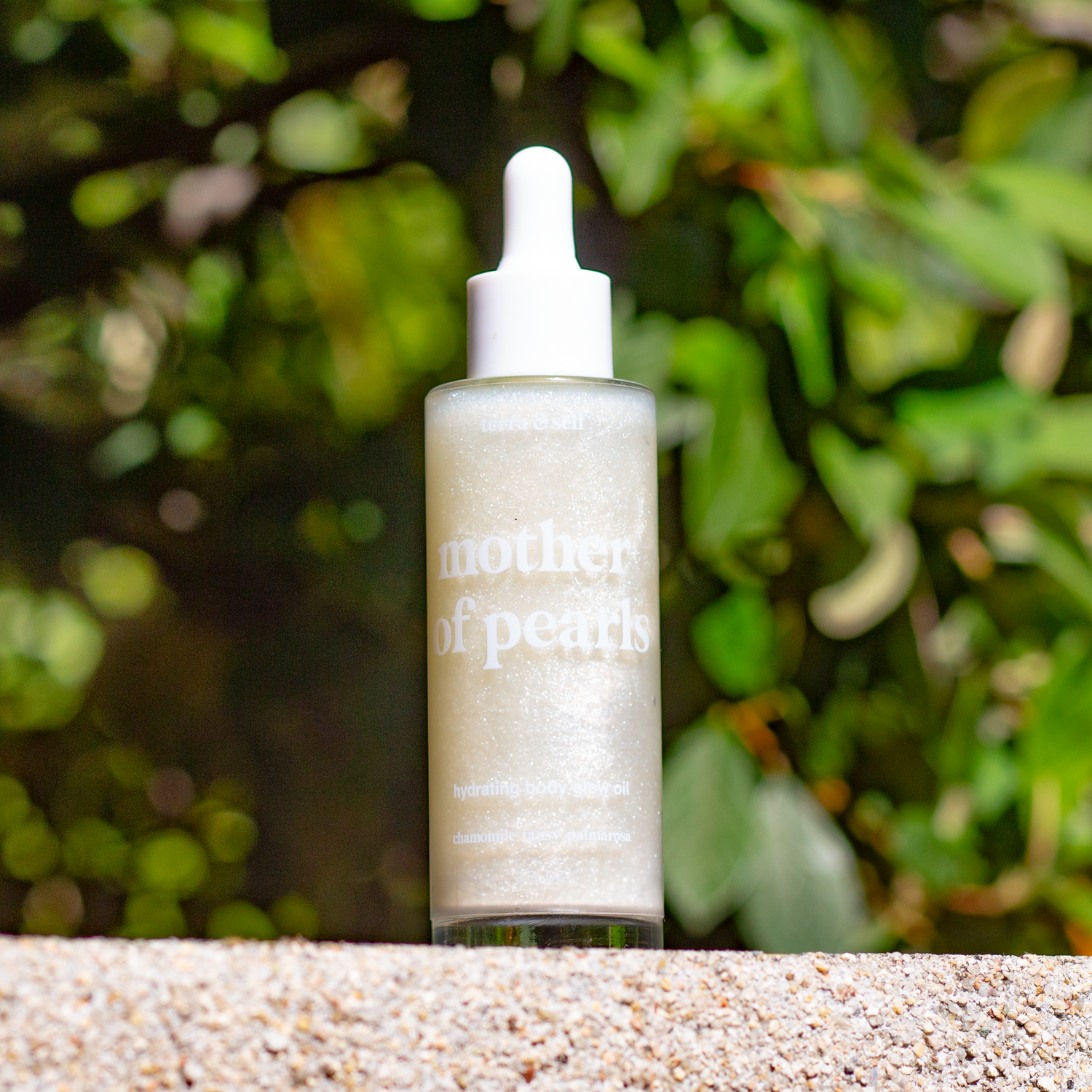 Mother of Pearls Body Glow Oil with Argan & Green Tea
