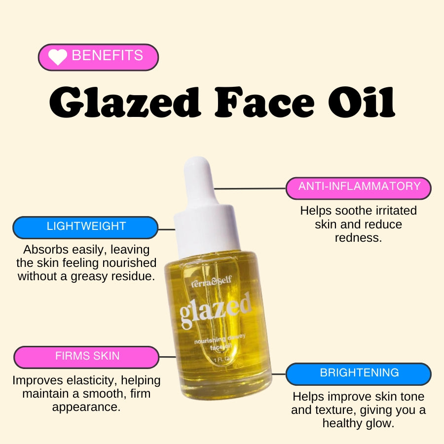 Glazed Face Oil for Dry/Balanced Skin with Cloudberry &amp; Jasmine