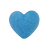 Blue Heart Shaped Konjac Sponge against white background