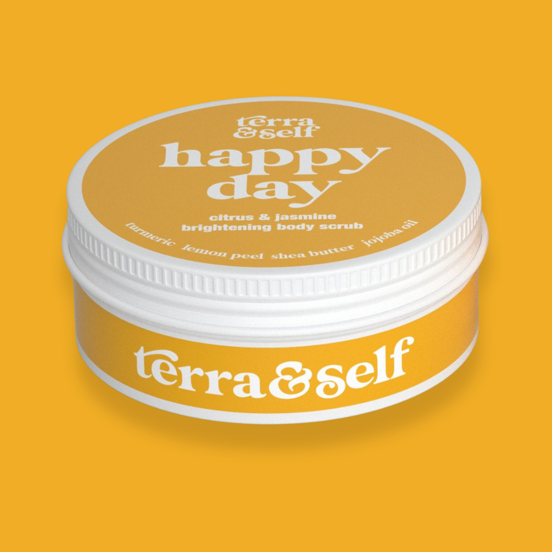 Happy Day Brightening Body Scrub with Niacinamide & Turmeric