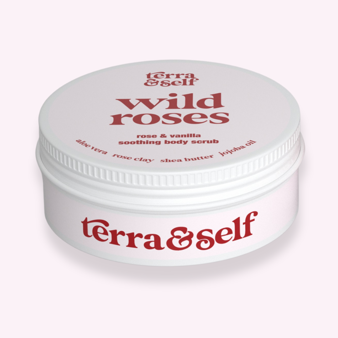Wild Roses Soothing Body Scrub with Aloe Juice & Shea Butter