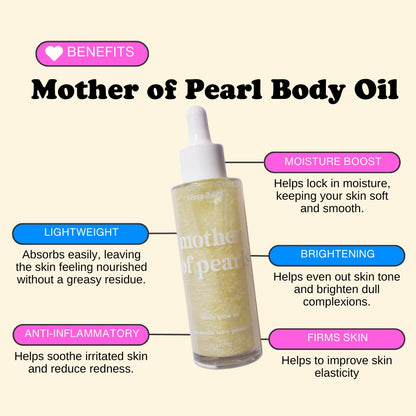 Mother of Pearls Body Glow Oil with Argan &amp; Green Tea