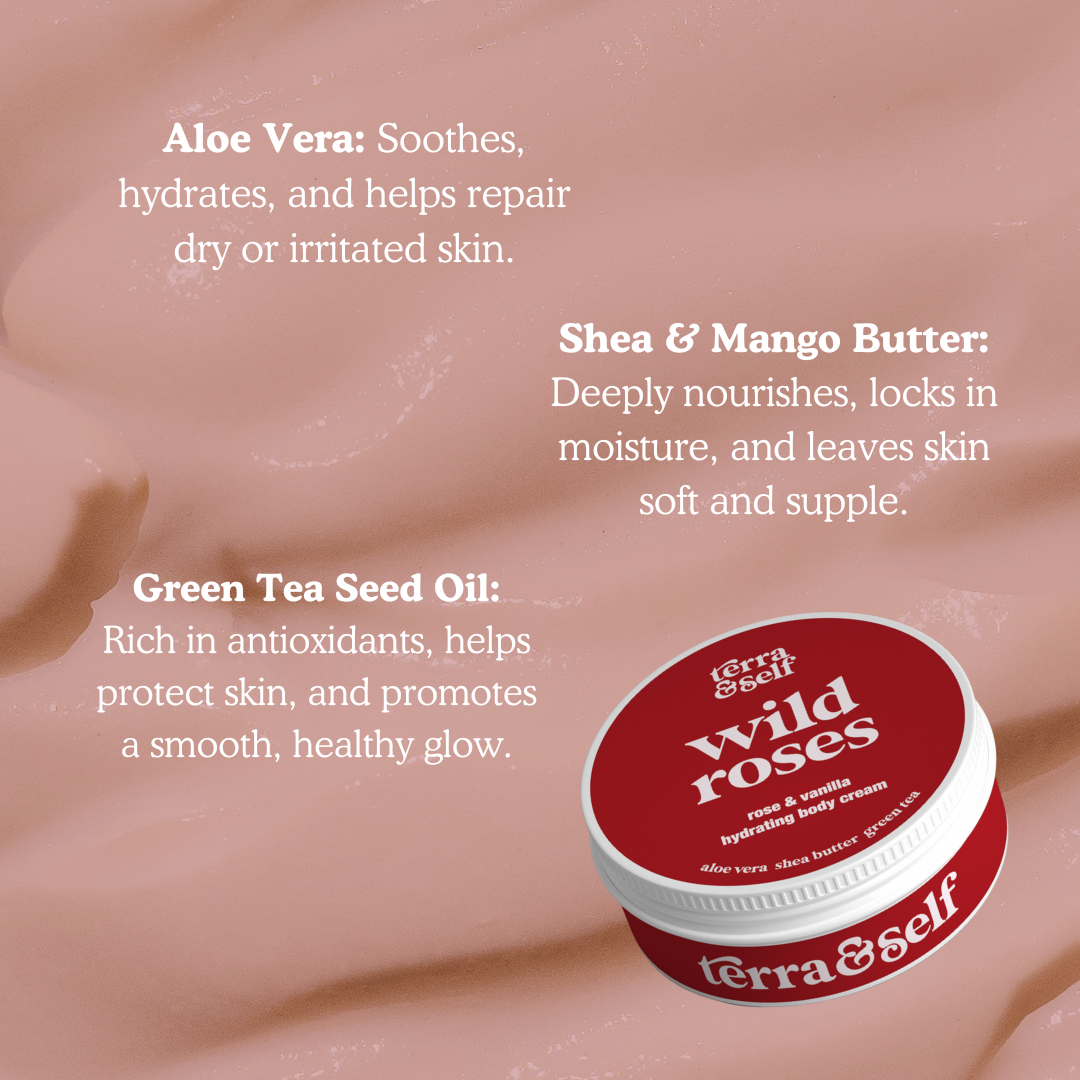 Wild Roses Body Cream with Mango Butter &amp; Aloe Vera