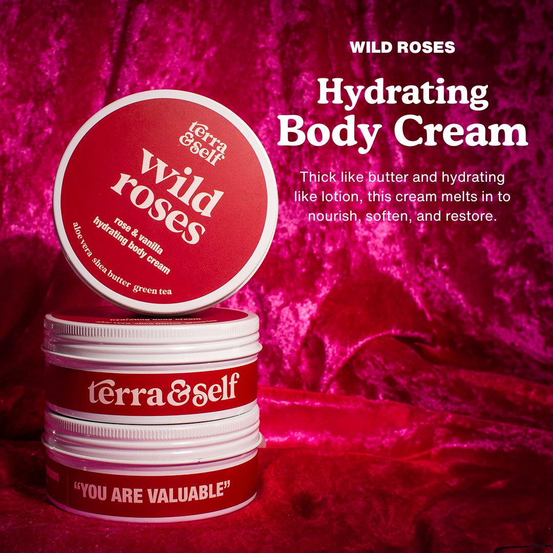 Wild Roses Body Cream with Mango Butter &amp; Aloe Vera