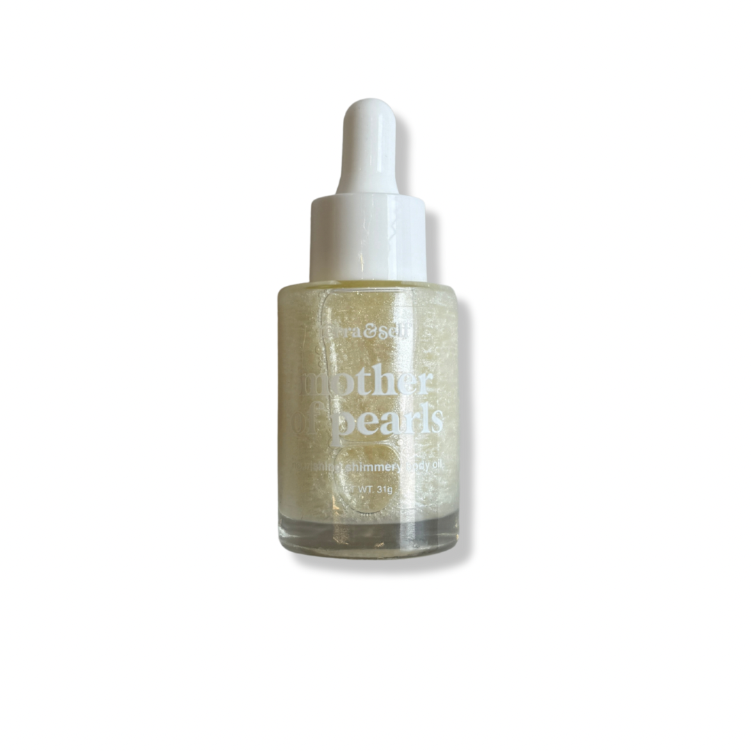 Mini Mother of Pearl Body Glow Oil with Argan &amp; Green Tea