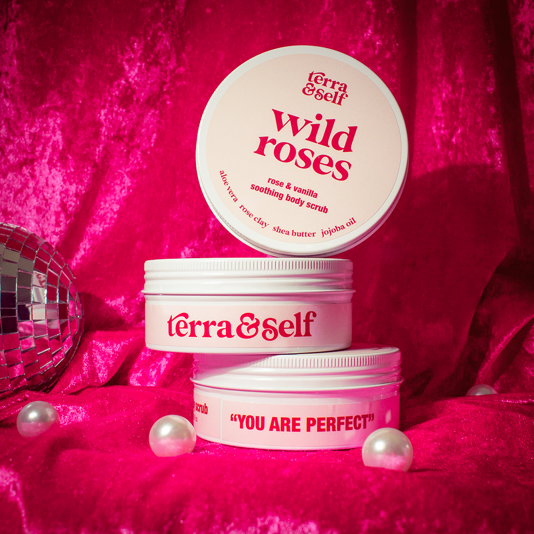 Wild Roses Soothing Body Scrub with Aloe Juice & Shea Butter