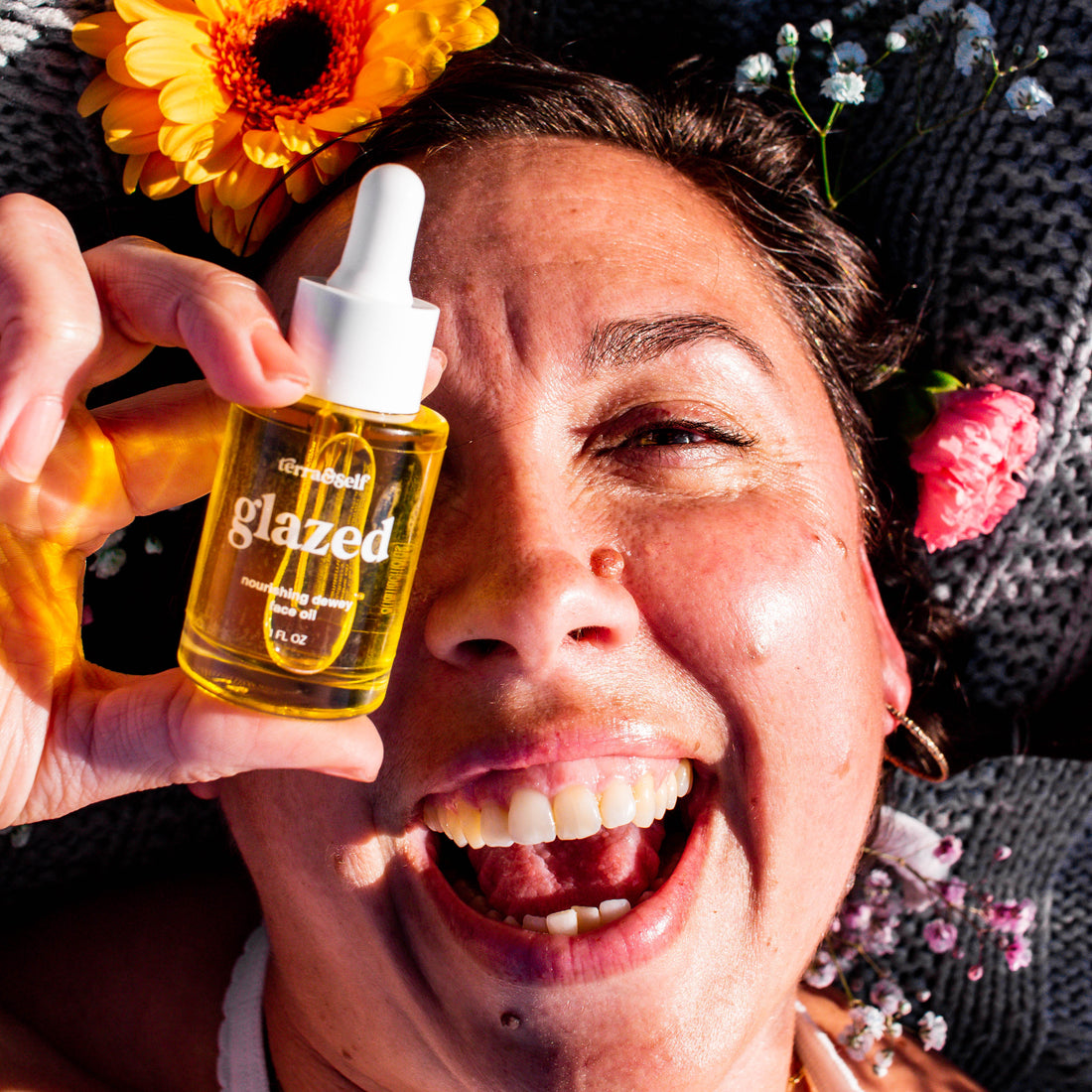 Glazed Face Oil for Dry/Balanced Skin with Cloudberry & Jasmine